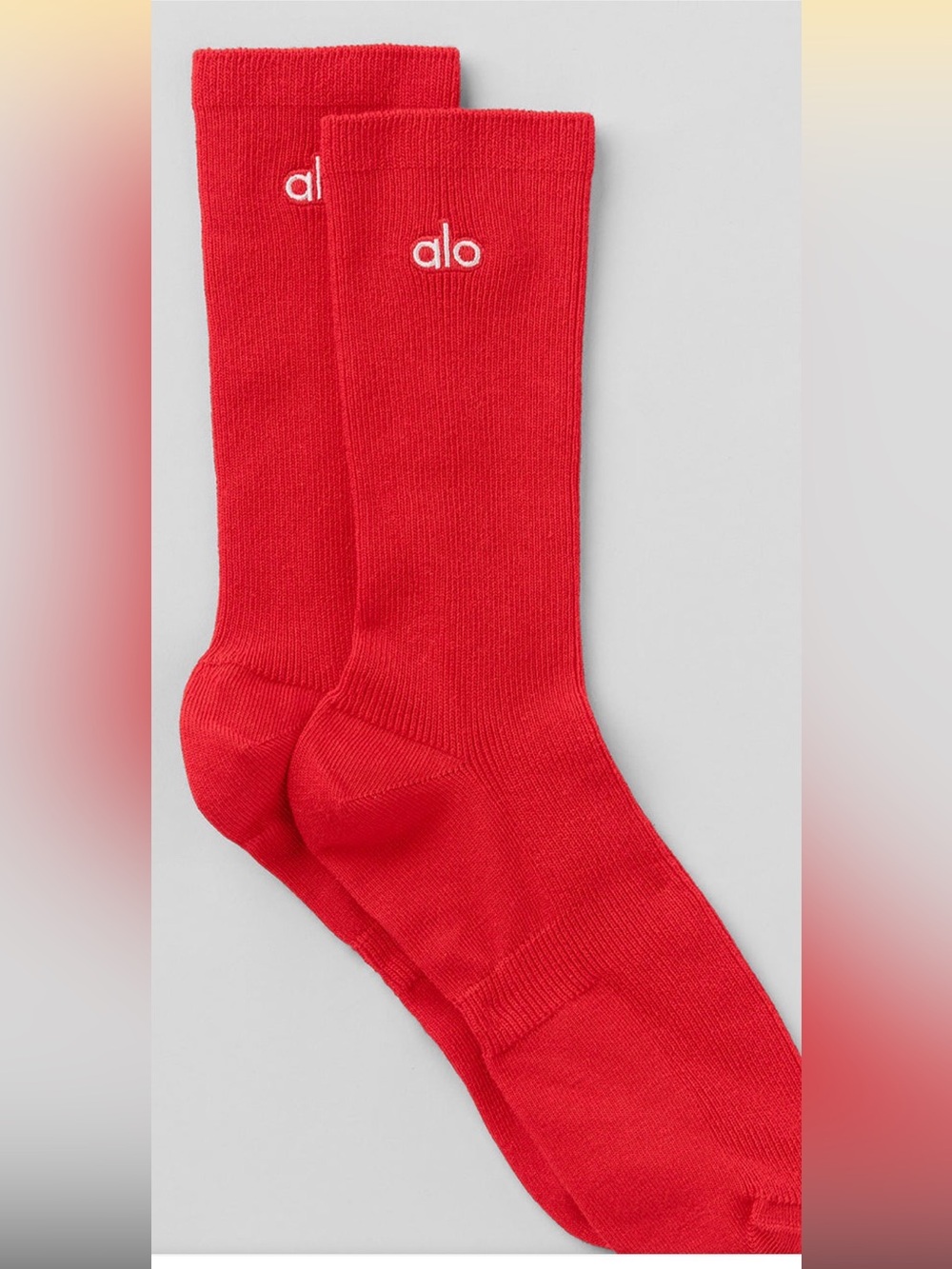 ALO Yoga Unisex Half-Crew Understated Sox-NWT!!